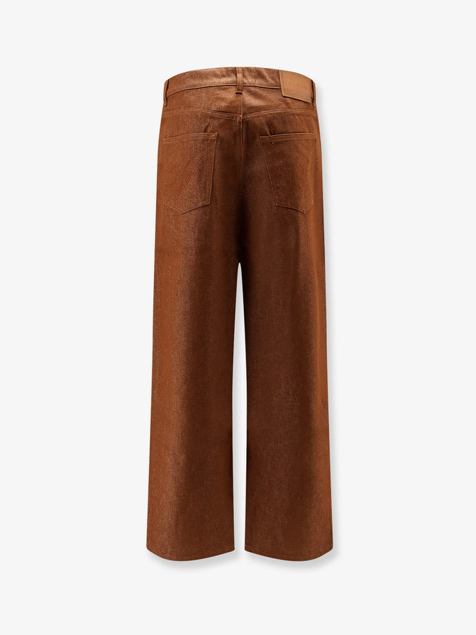 Walk In Paris Baggy Brown Denim Trousers