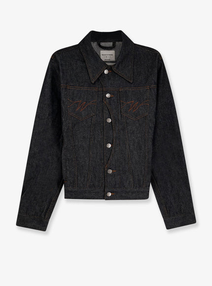 Walk In Paris Postman Dark Denim Jacket Bleu