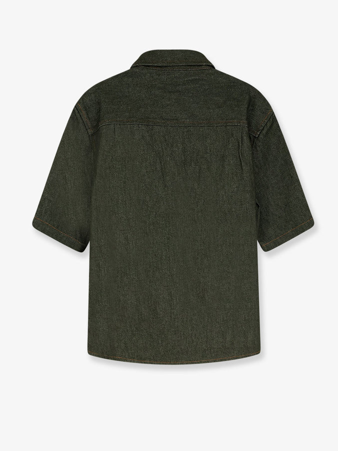 Walk In Paris Green Denim Shirt