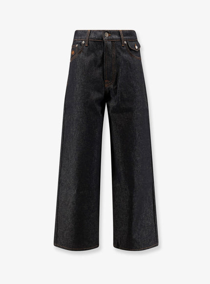Walk In Paris Baggy Blue Denim Jeans Noir
