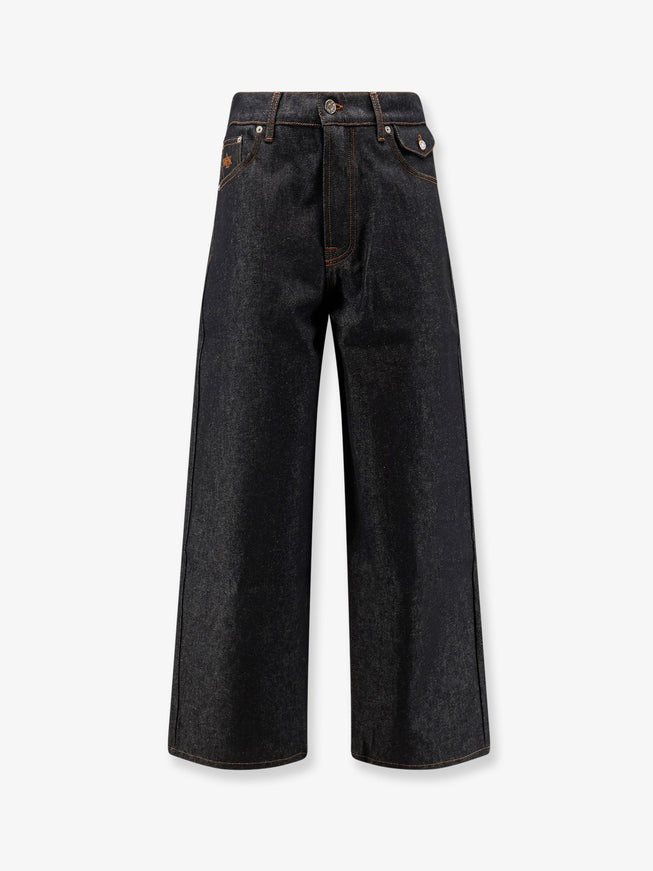 Walk In Paris Baggy Blue Denim Jeans Noir