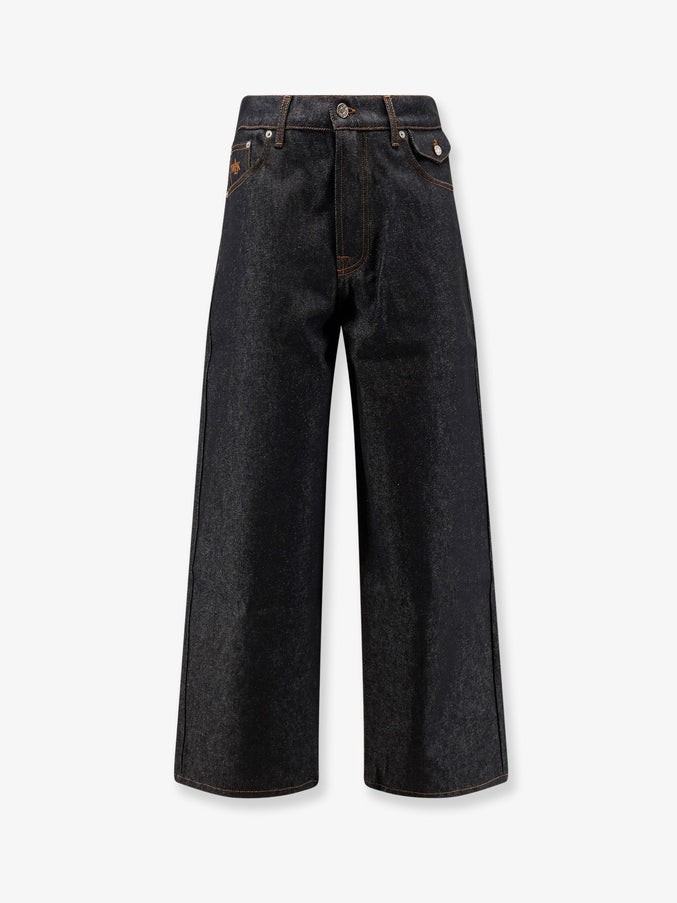 Walk In Paris Baggy Blue Denim Jeans Noir