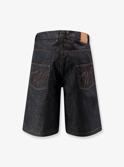 Walk In Paris Baggy Raw Denim Shorts