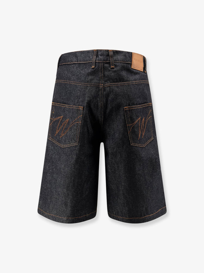 Walk In Paris Baggy Raw Denim Shorts