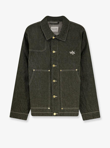 Walk In Paris Carpenter's Green Denim Jacket Green Cotton