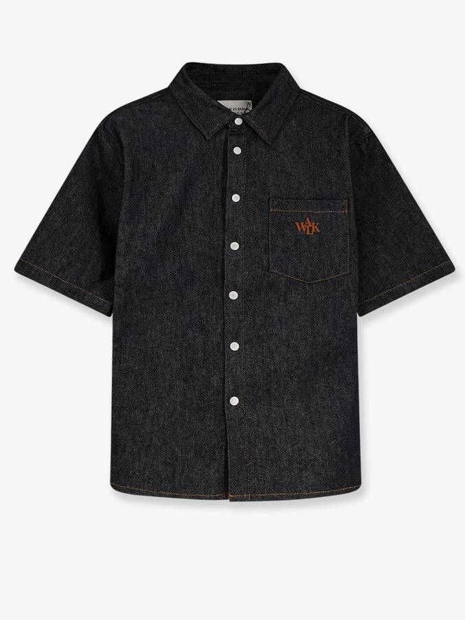 Walk In Paris Raw Denim Shirt Bleu