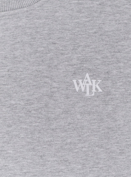Walk In Paris Cotton Sweatshirt With Front Embroidered Logo
