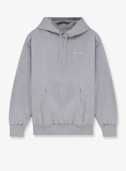 Walk In Paris Timeless Sweatshirt With Front Embroidered Logo Noir