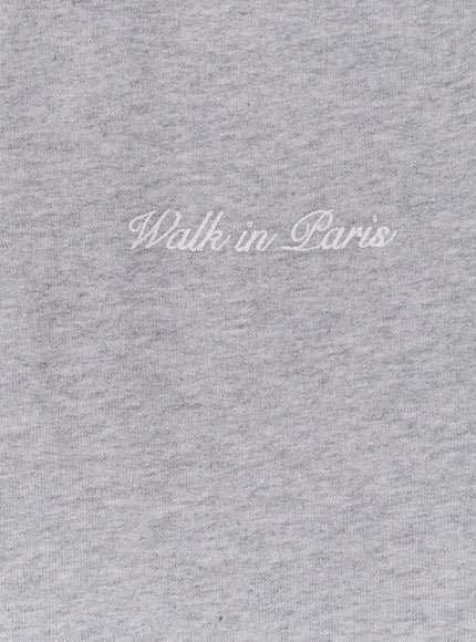 Walk In Paris Timeless Sweatshirt With Front Embroidered Logo