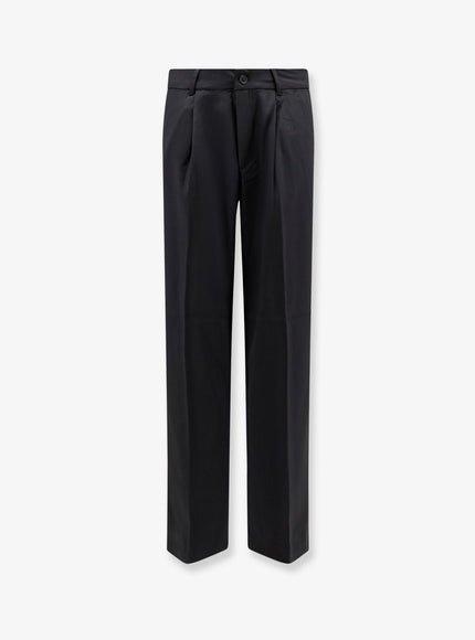 Woodbird Viscose Blend Trousers Black
