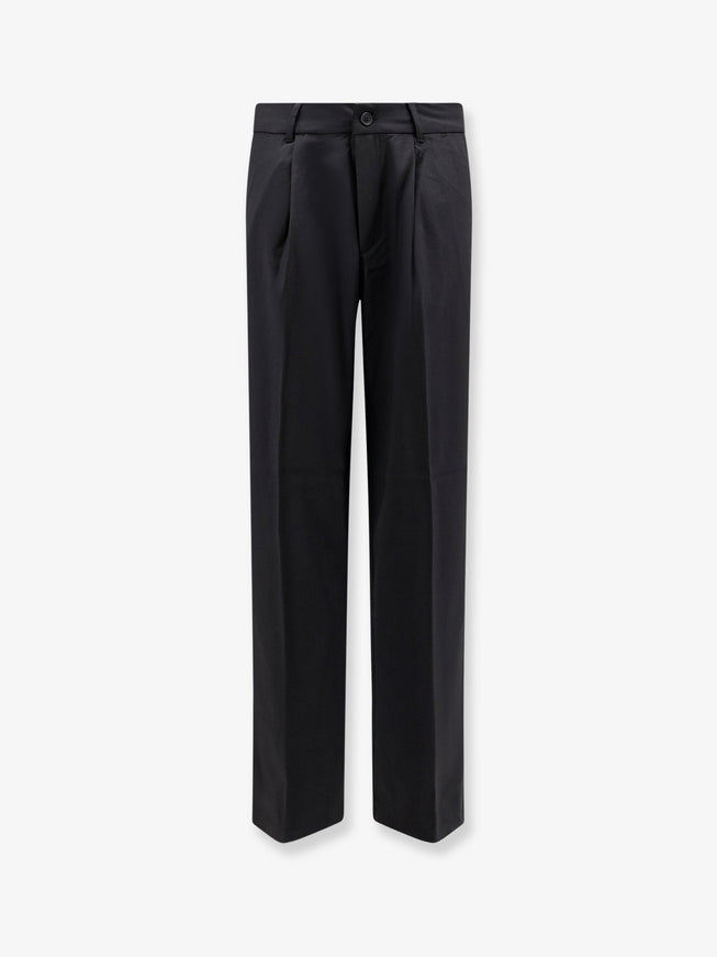 Woodbird Viscose Blend Trousers Black