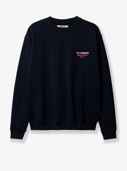 Woodbird Wbcane Organic Cotton Sweater Dark Navy