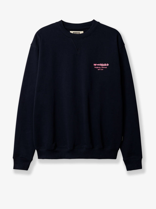 Woodbird Wbcane Organic Cotton Sweater Dark Navy