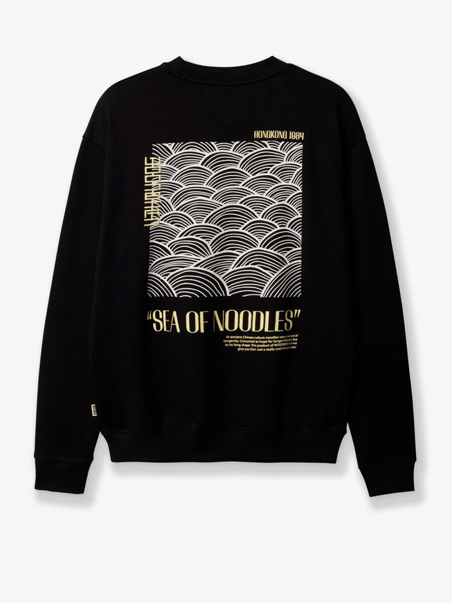 Woodbird Cotton Sweater With Front Logo Print