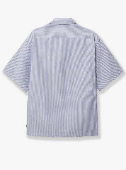 Woodbird Wbwang Ox Flower Striped Cotton Shirt