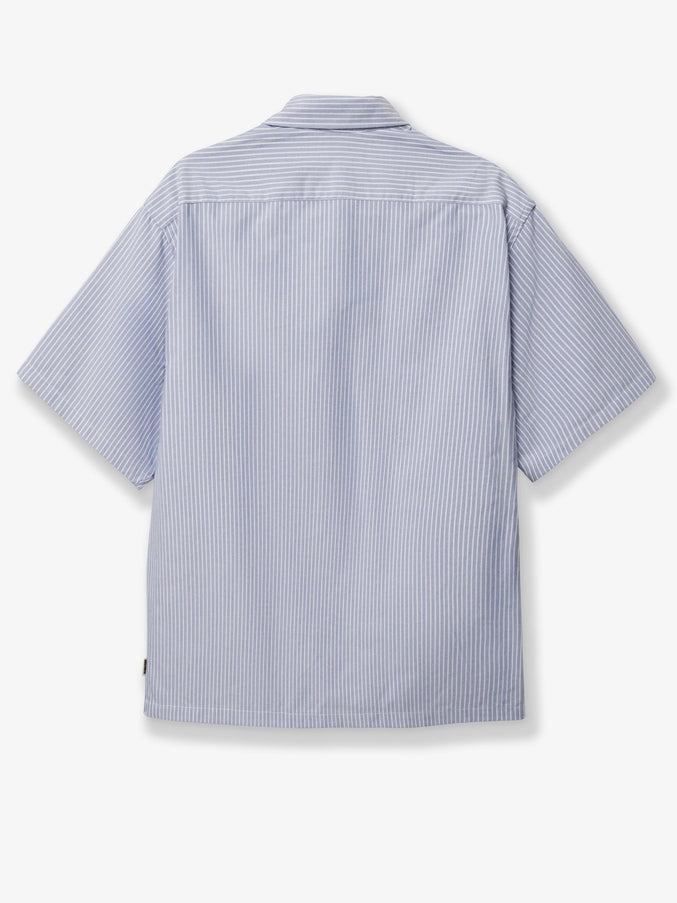 Woodbird Wbwang Ox Flower Striped Cotton Shirt