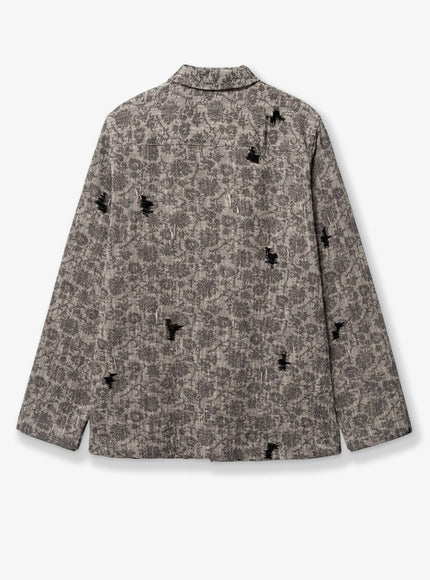 Woodbird Shirt Jacket With Melange Inlay