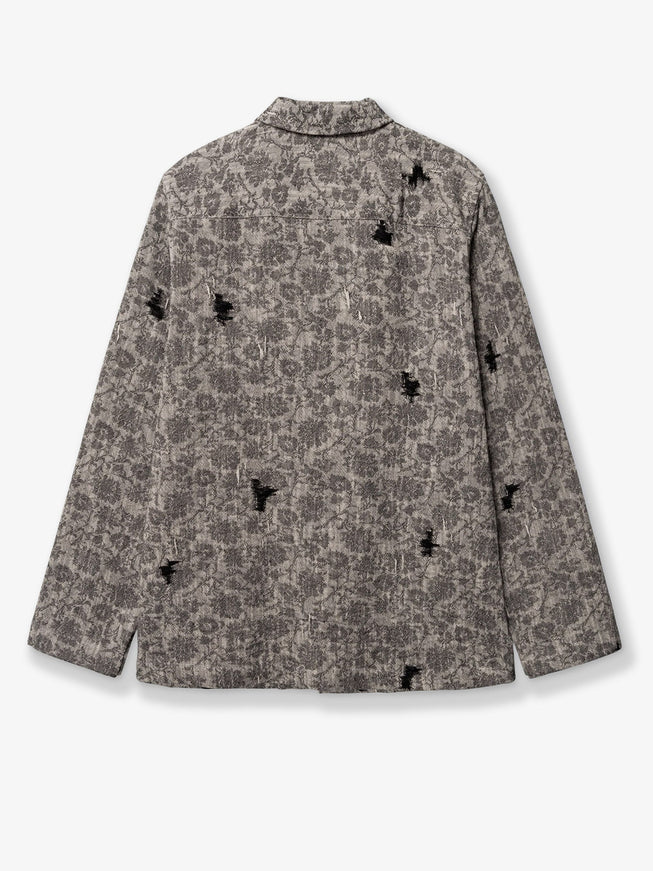 Woodbird Shirt Jacket With Melange Inlay