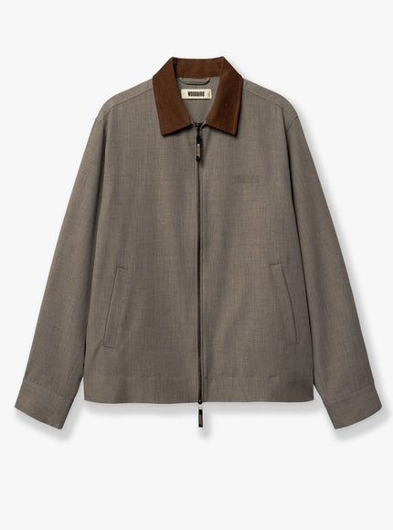 Woodbird Wbpon Jacket In Viscose Blend Sand Melan