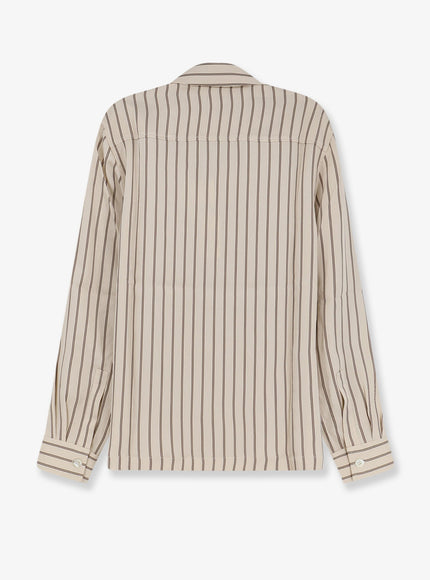 Y-81 Viscose Shirt With Striped Pattern