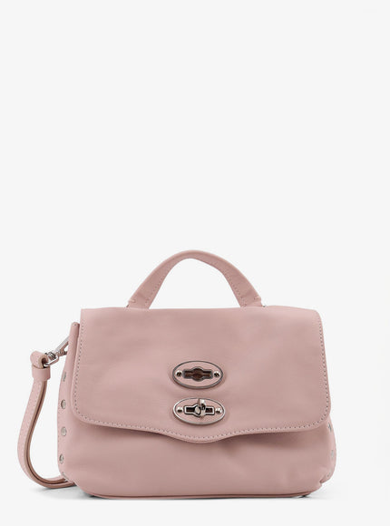 Zanellato Postina Baby Leather Crossbody Bag Uni Pink Ostrica
