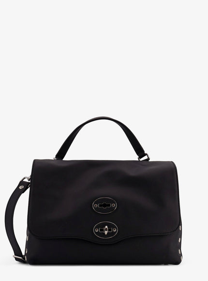 Zanellato Postina S Leather Shoulder Bag Uni Black Lavagna