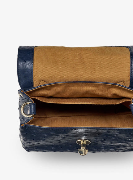 Zanellato Postina Cactus Leather Crossbody Bag