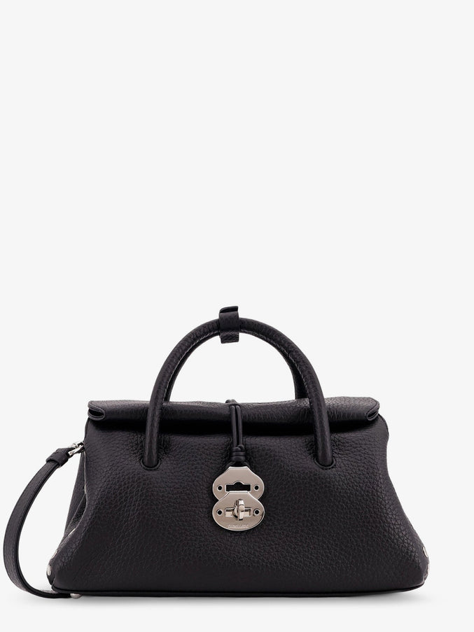 Zanellato Hammered Leather Dotta® Small Crossbody Bag Uni Black Nero