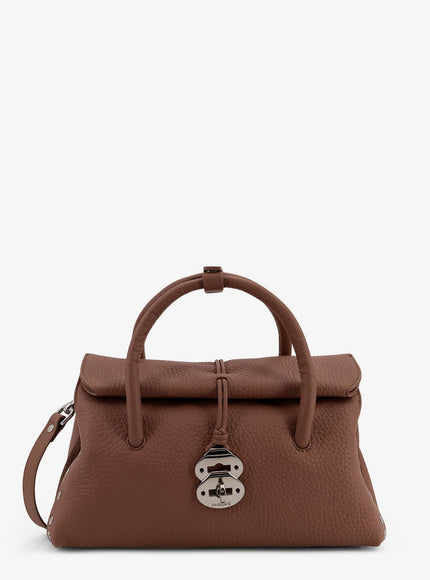 Zanellato Hammered Leather Dotta® Small Crossbody Bag Uni Brown Ribolla