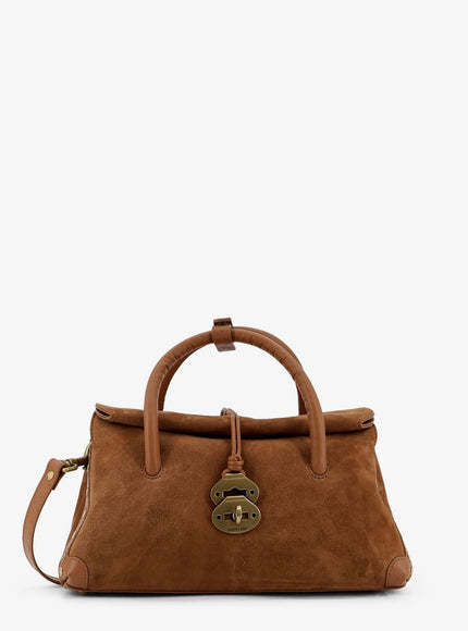 Zanellato Dotta Baby Suede Crossbody Bag Uni Brown