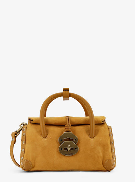 Zanellato Dotta Baby Suede Crossbody Bag Uni Yellow
