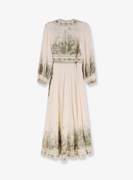 Zimmermann Wanderlust Wrap Cotton Midi Dress