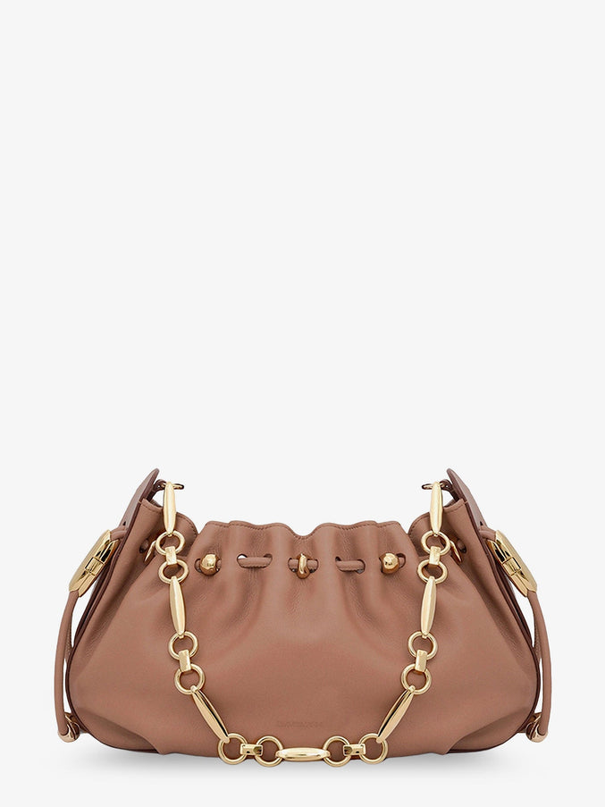 Zimmermann Halcyon Leather Clutch Uni Biscuit
