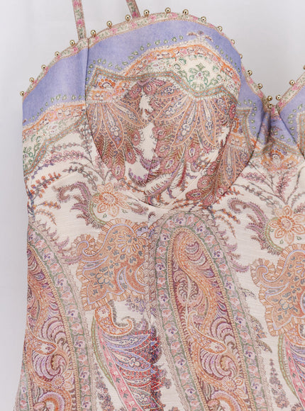 Zimmermann Alchemy Gown Linen And Silk Dress
