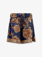 One Size / Navy Jacobean