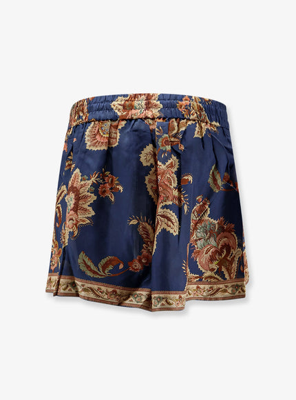 Zimmermann Aster Relaxed Silk Bermuda Shorts