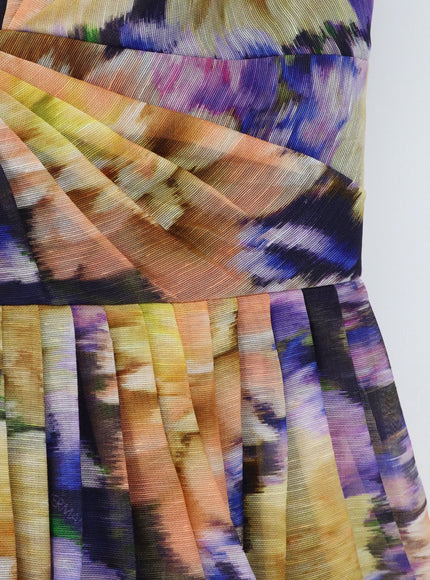 Zimmermann Luna Silk And Linen Blend Dress With All-Over Floral Print