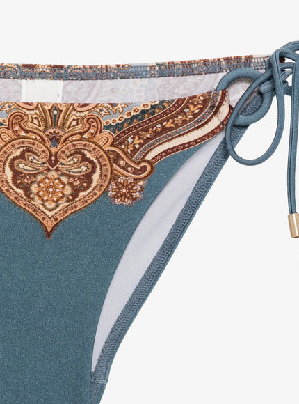 Zimmermann Mahon Nylon Bikini With Paisley Print