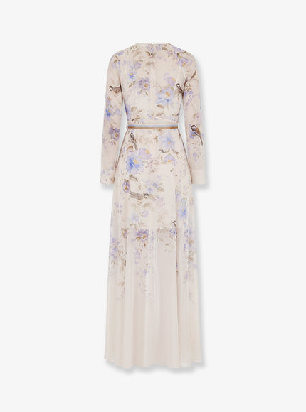 Zimmermann Luna Viscose Dress With Floral Print