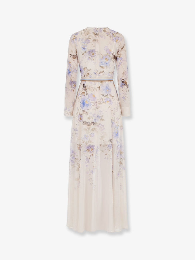 Zimmermann Luna Viscose Dress With Floral Print