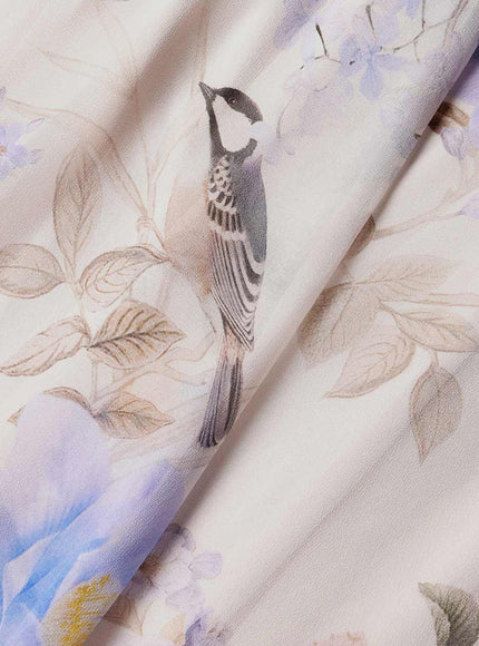 Zimmermann Luna Viscose Dress With Floral Print