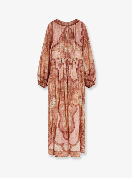Zimmermann Cotton And Silk Blend Wanderlust Long Dress