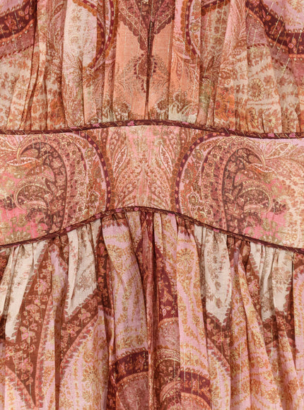 Zimmermann Cotton And Silk Blend Wanderlust Long Dress