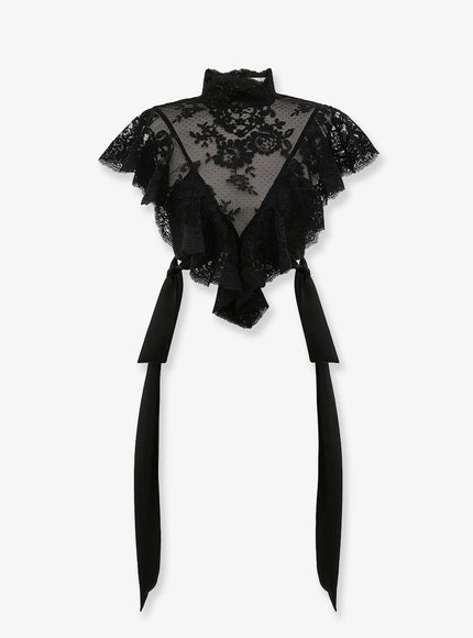 Zimmermann Luna Lace Top Black