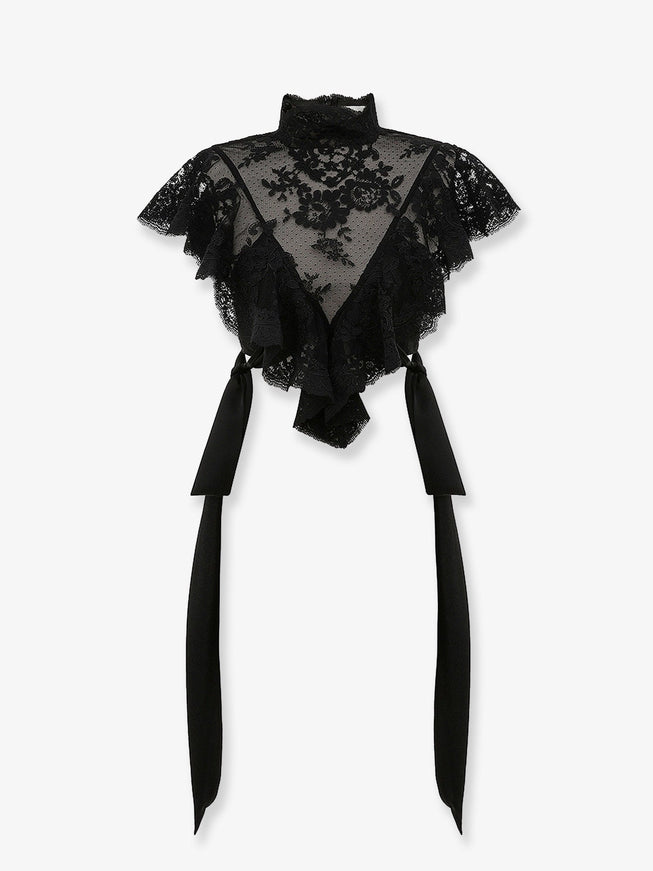 Zimmermann Luna Lace Top Black