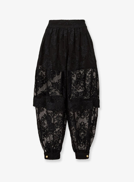 Zimmermann Luna Lace Harem Pant Black