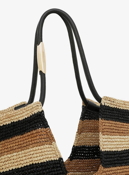 Zimmermann Golden Time Raffia Shoulder Bag