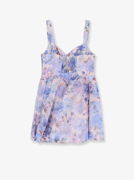 Zimmermann Rebellion Drape Linen And Silk Mini Dress