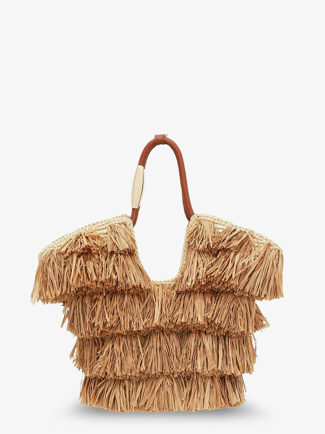 Zimmermann Golden Time Crossbody Bag With Fringe Uni Natural