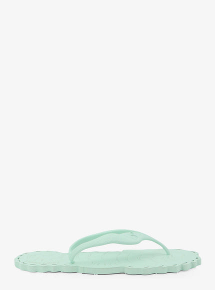 Zimmermann Seafoam Thong Rubber Sandals Verde Acqua
